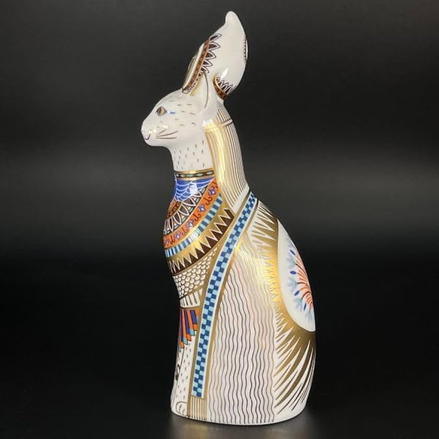 78446★6点セット CrownDerby  猫 ロイヤルキャッツ ロイヤルクラウンダービー Royal Crown Derby 英国 フィギュア